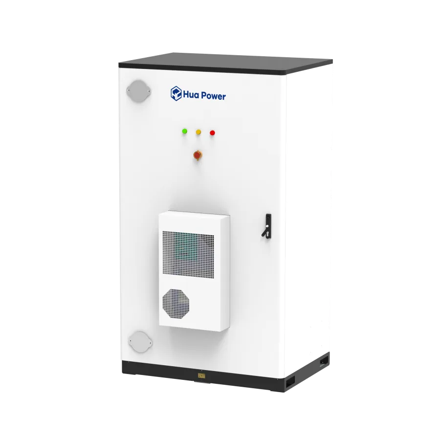 Air-cooled C&I battery cabinet with HVAC unit and fans