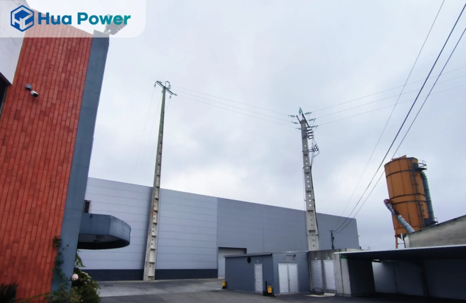 Exterior of the Portuguese manufacturing facility in Águeda served by the Hua Power on/off-grid ESS